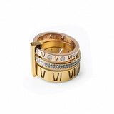 Triple Roman Numeral Ring | 18K Gold