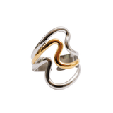 Dual Harmony Adjustable Ring | Gold & Silver Mix