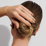 Dual Harmony Adjustable Ring | Gold & Silver Mix
