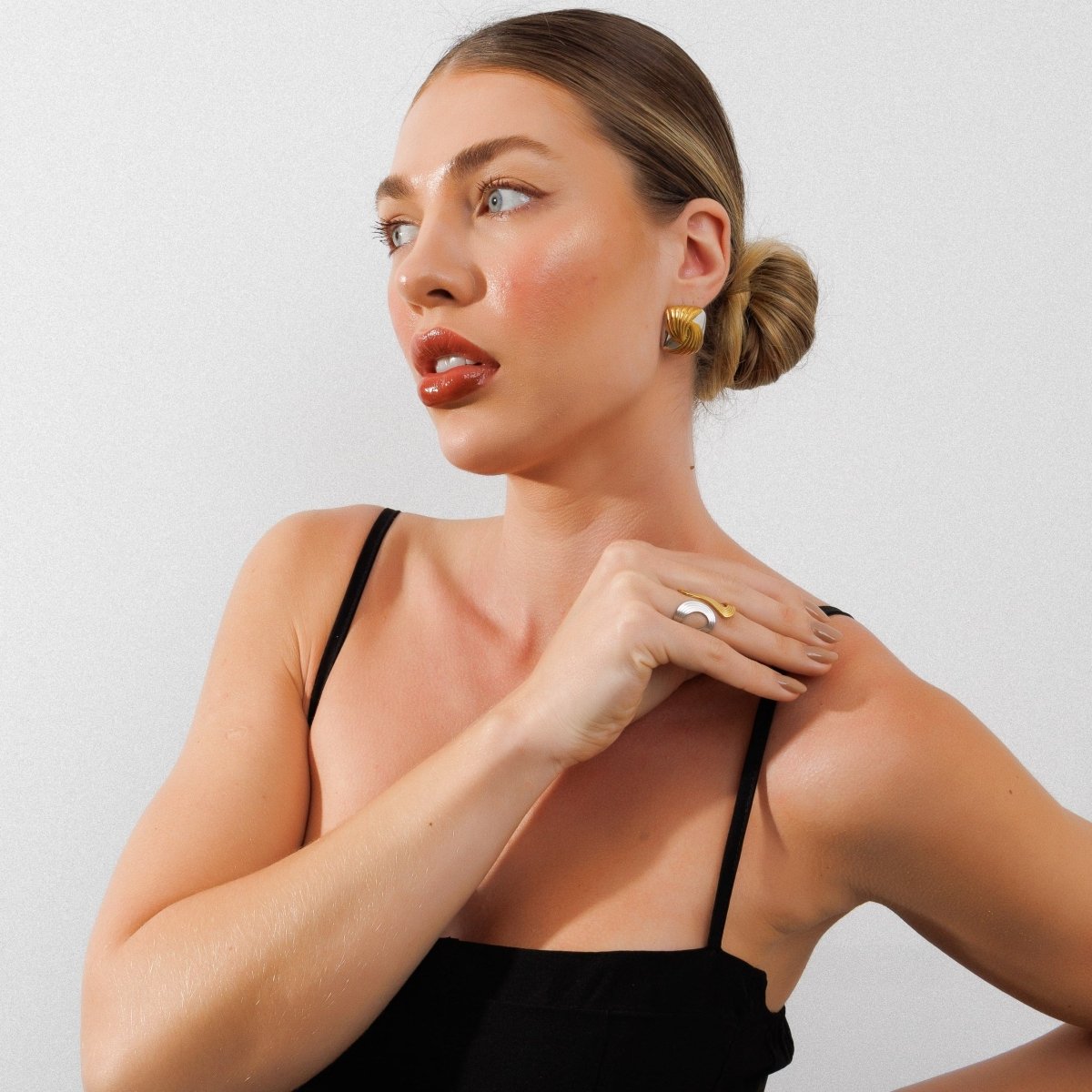Infinity Adjustable Ring | Gold & Silver Mix