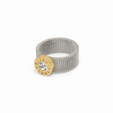Roman Mesh Ring | Silver