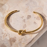 Central Knot Bracelet | 18K Gold