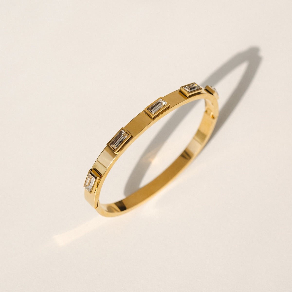 Navette Crystal Bracelet | 18K Gold