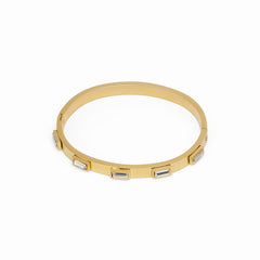 Navette Crystal Bracelet | 18K Gold