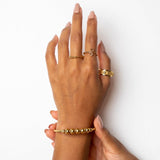 Anti-Stress Adjustable Ball Bracelet | 18K Gold