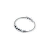 Anti-Stress Adjustable Ball Bracelet | Silver
