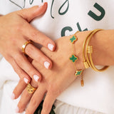 Triple Spiral Bracelet | 18K Gold
