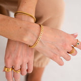 Honeycomb Bracelet | 18K Gold