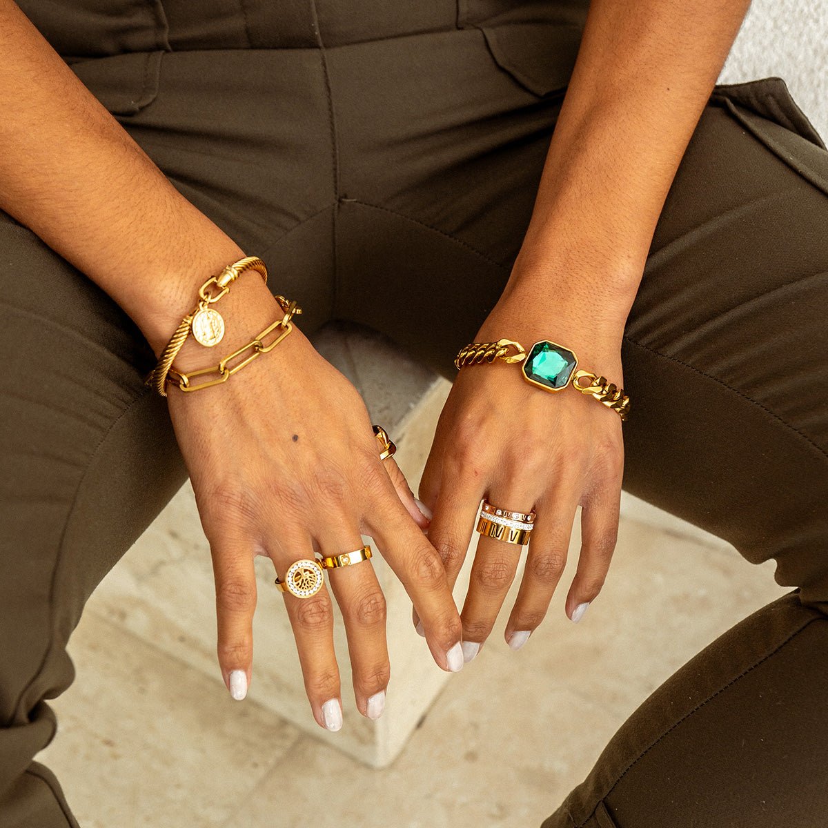 Saint Benedict Charm Bracelet | 18K Gold