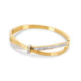 Roman Zirconia Bracelet | 18K Gold
