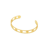 Open Clover Bangle | 18K Gold