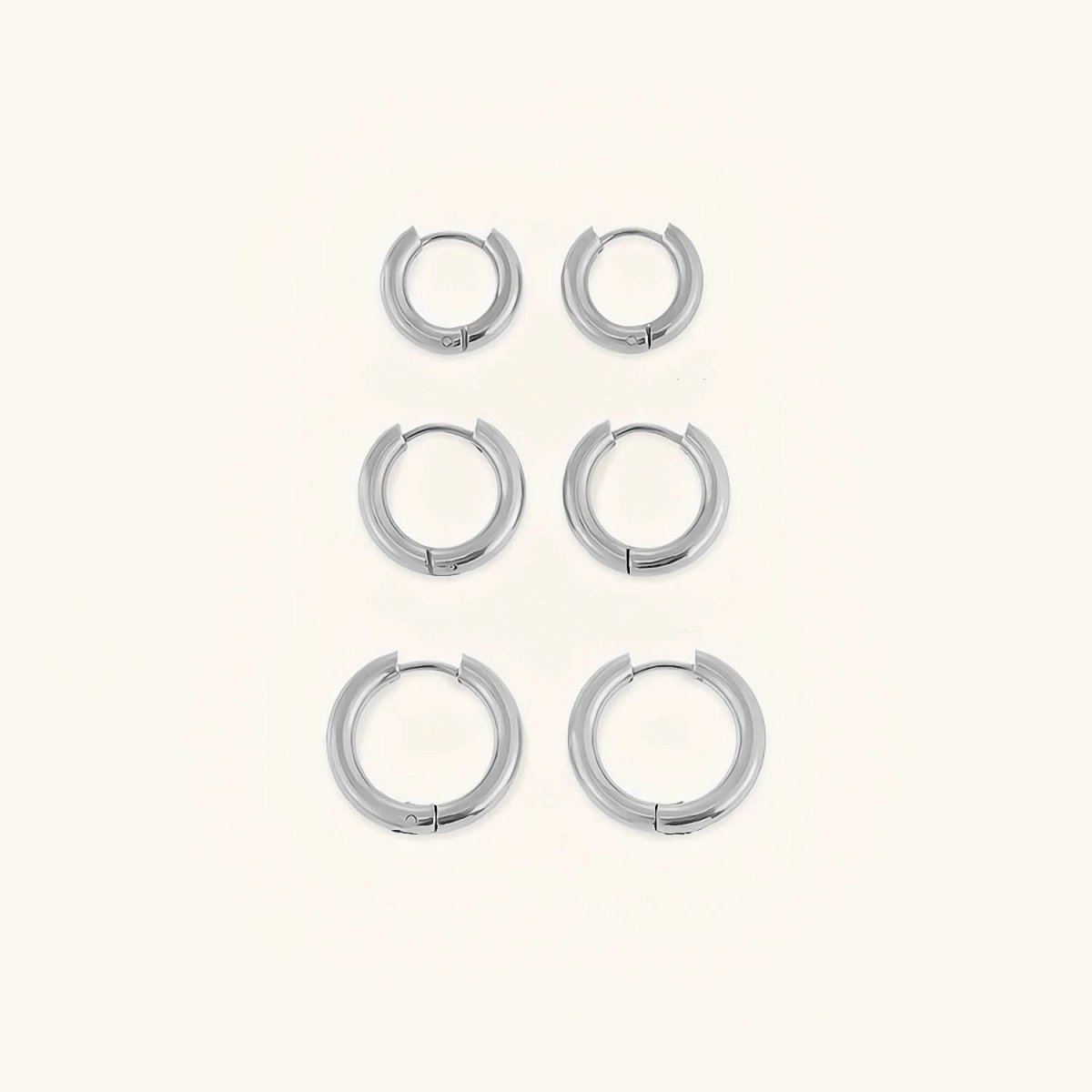 Triple Hoop Earrings Set | 18K Gold