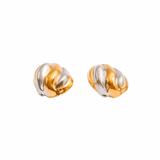 Twist Essence Earring | 18K Gold & Silver