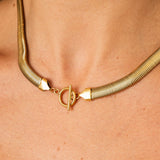 Gaia Mesh Choker Necklace | 18k Gold
