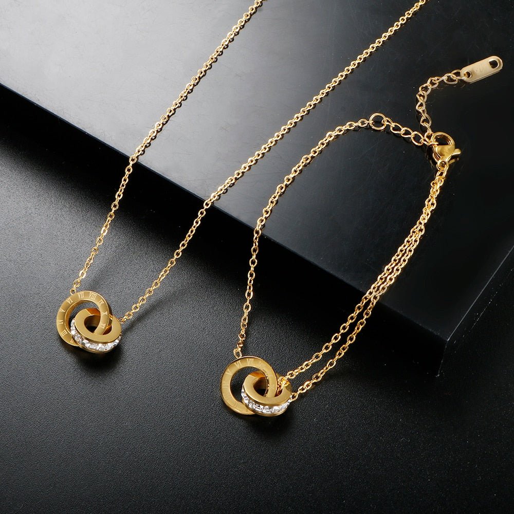 Imperial Zirconia Pendant Necklace | 18K Gold