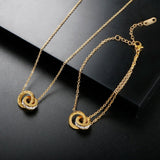 Imperial Zirconia Pendant Necklace | 18K Gold