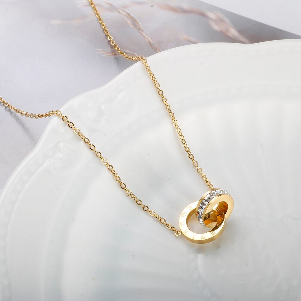 Imperial Zirconia Pendant Necklace | 18K Gold