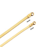 Gold Snake Chain Choker Necklace | 18K Gold