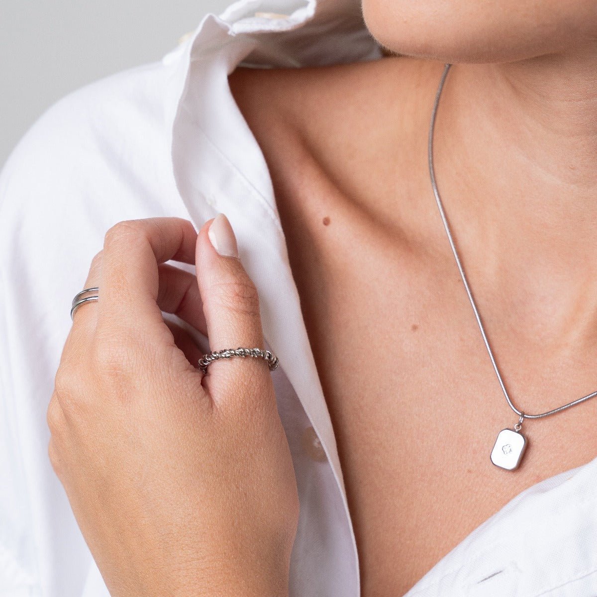 Shine Pendant Necklace | Silver