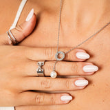 Sicília Pearl Necklace | Silver