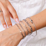 Elegance Chain & Rigid Bracelet Kit | Silver