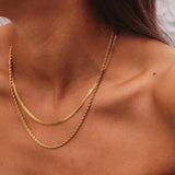 Melina Layered Necklace Set | 18K Gold