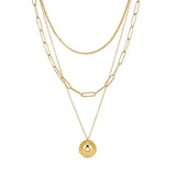 Cleopatra Layered Necklace Set | 18K Gold